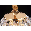 Nuevos productos de diseño de cono de pino Chinese k9 crystal gold chandelier pendant 71137